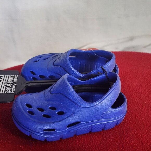 Wonder Nation Royal Blue Made in the USA Clog w/Non Marking Sole Infant Size 2 - Picture 4 of 16